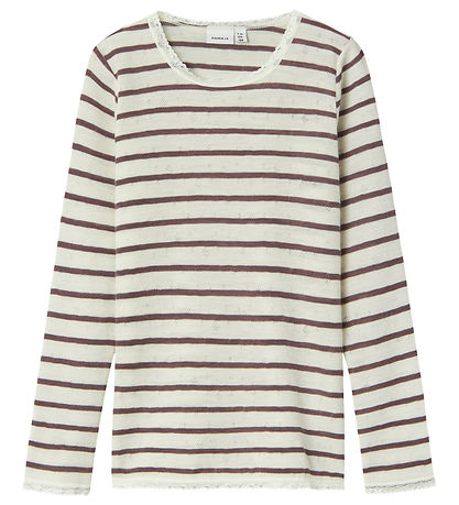 Name It Bluse - Wolle - NkfWang - Snow White/Sparrow