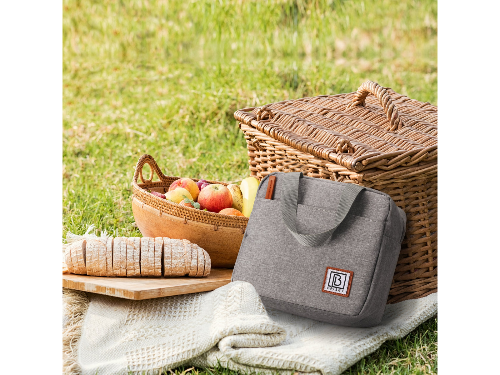 Brisby 4 liter koeltas - Light Grey
