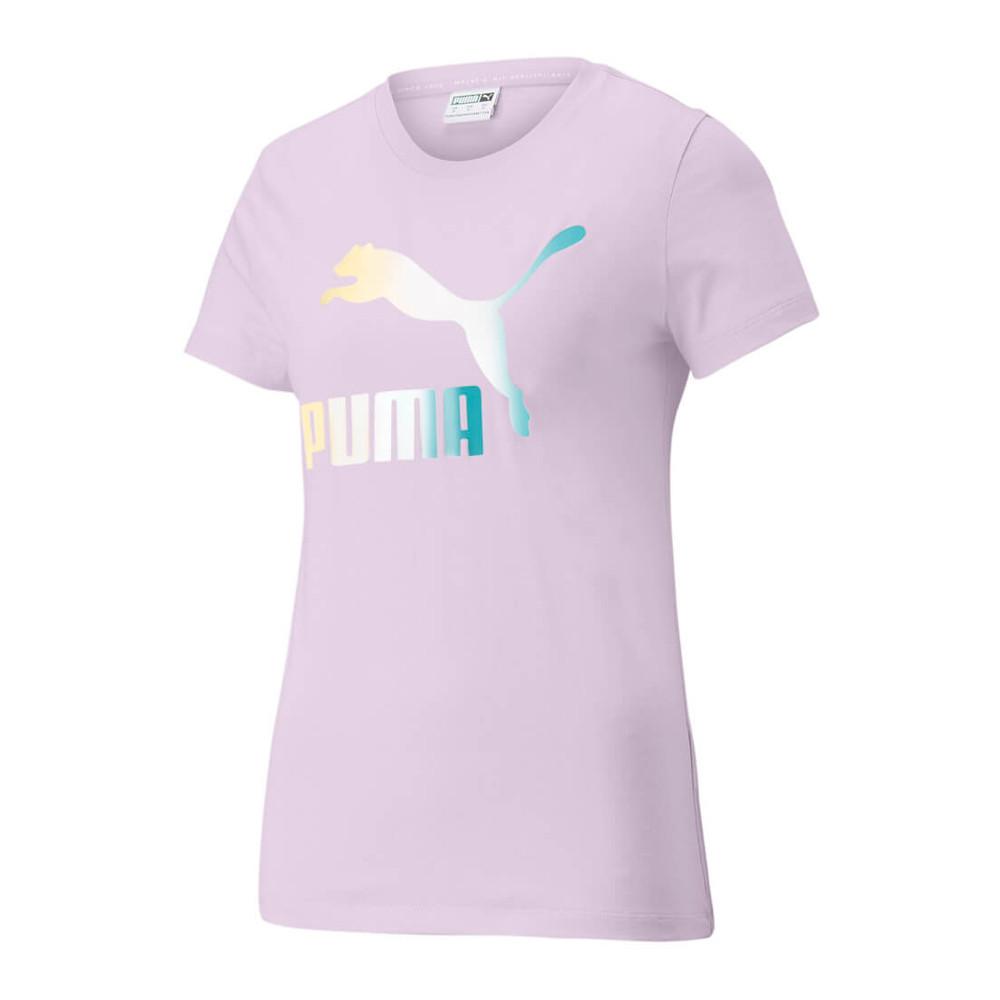 Puma T-shirt Mauve Femme Puma Crystal