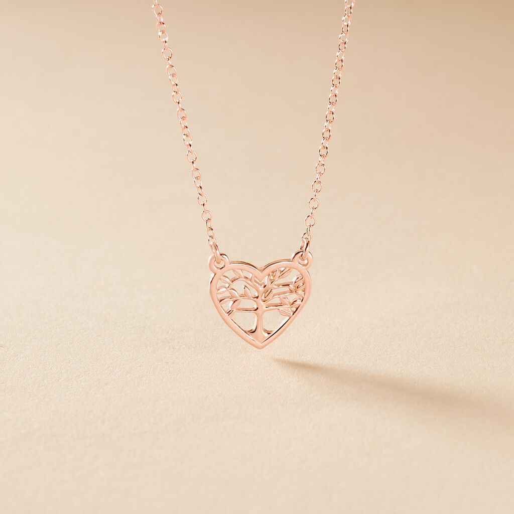 Collier Elwenn Argent Rose