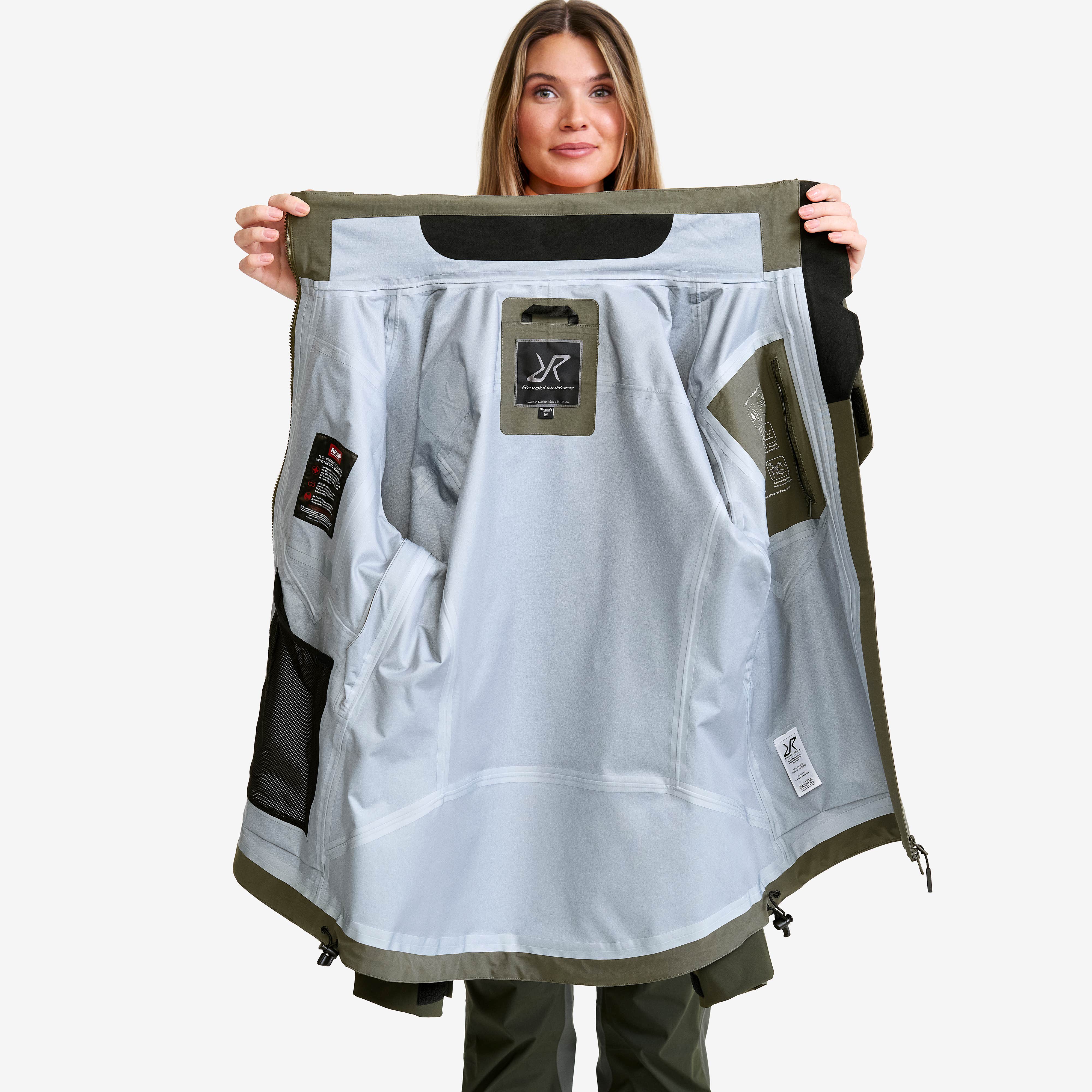 Aries Pro 3L Shell Jacket Dame Grape Leaf/Forest Night