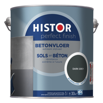 Histor Perfect Finish betonvloer zijdeglansRAL 7043 dark grey 2,5 l