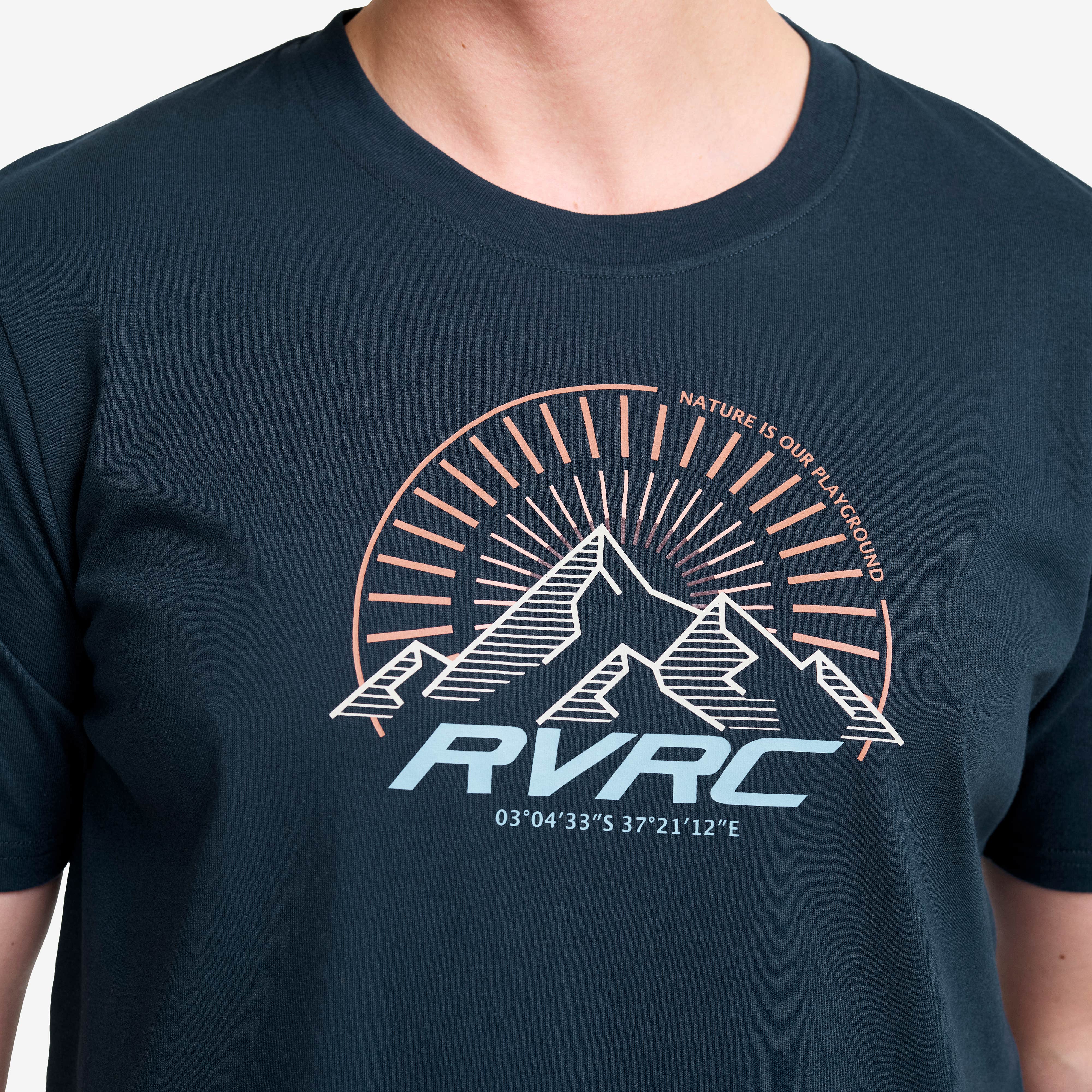 Easy Graphic T-shirt Herre Blueberry