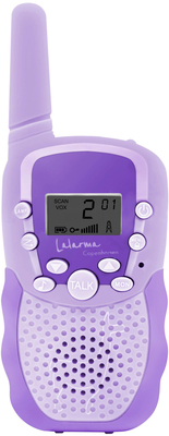 Lalarma Mix And Match Walkietalkie med 3km Rekkevidde, Lilla