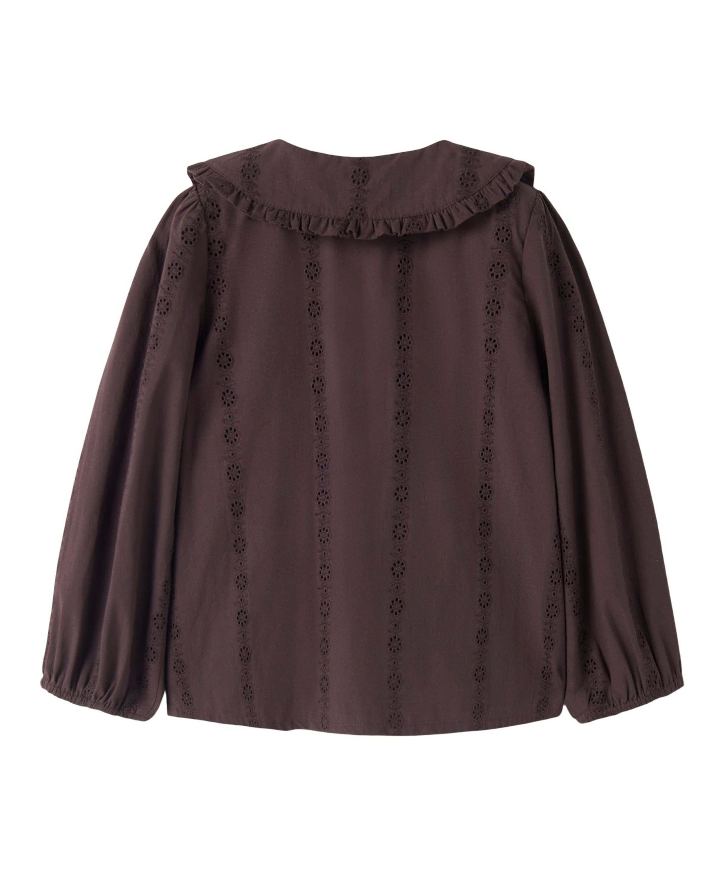 Name it Meisjes blouse lange mouw bruin