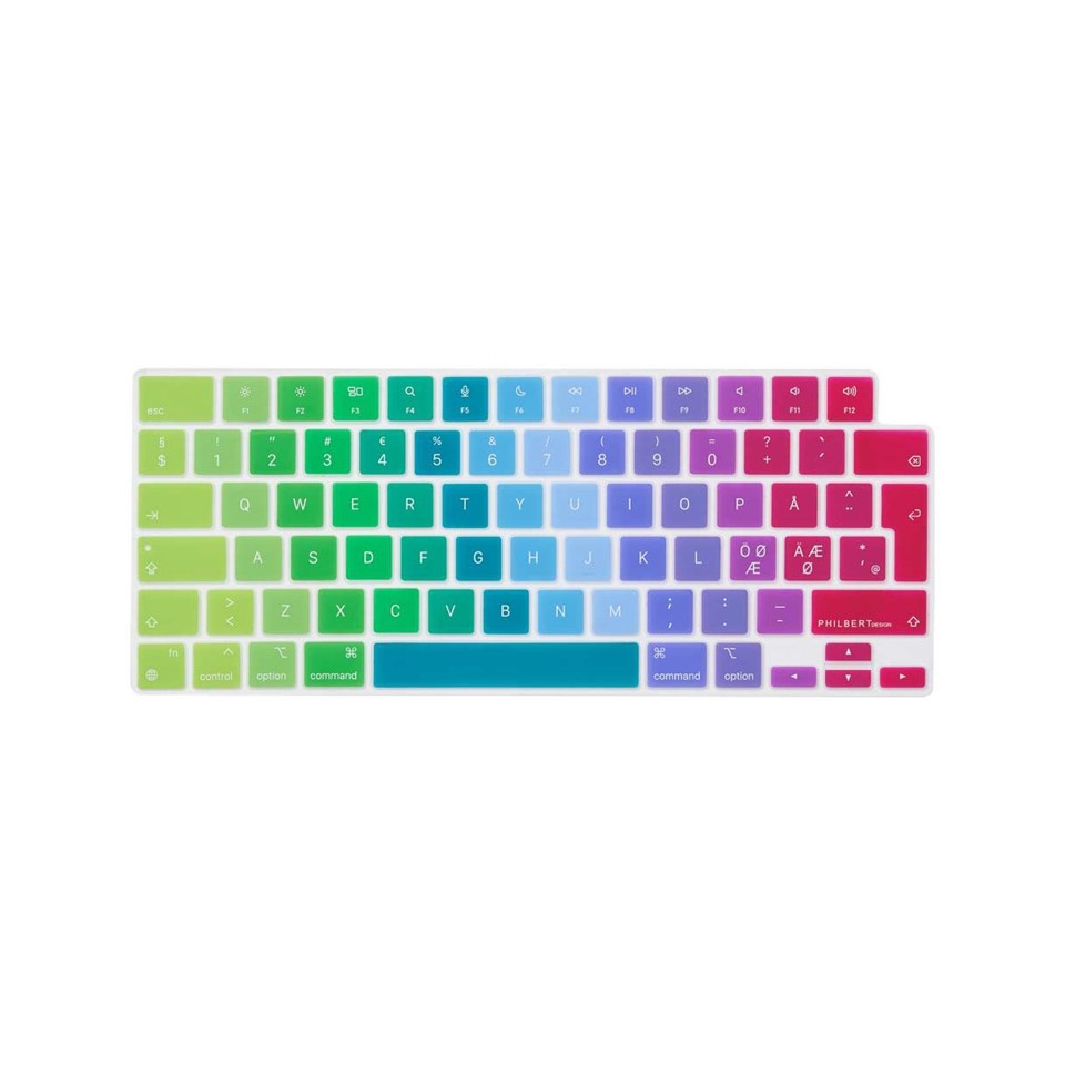 Philbert - Keyboard Cover - Scandinavian letters - MacBook Pro 14”/16” M1-M2 2022-2023 and MacBook Air 13,6..