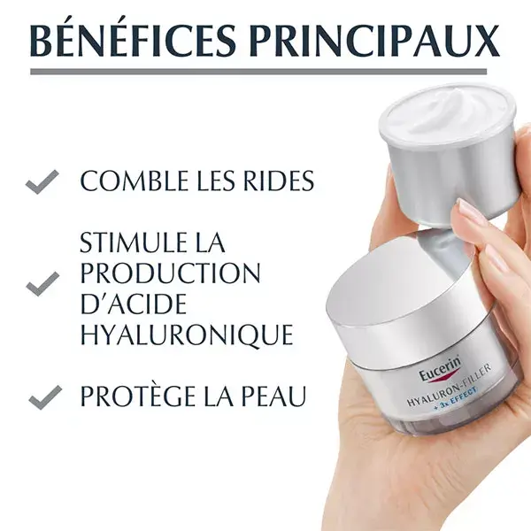 Creme Noturno Eucerin Anti-Idade Refill Hyaluron-Filler + Efeito 3X 50ml