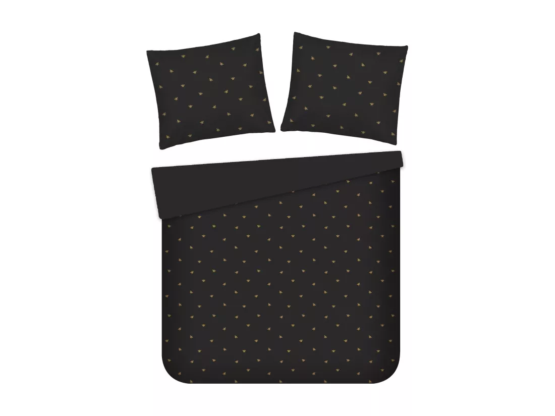Drap En Jacquard Beliamo noir moyen 160 x 200