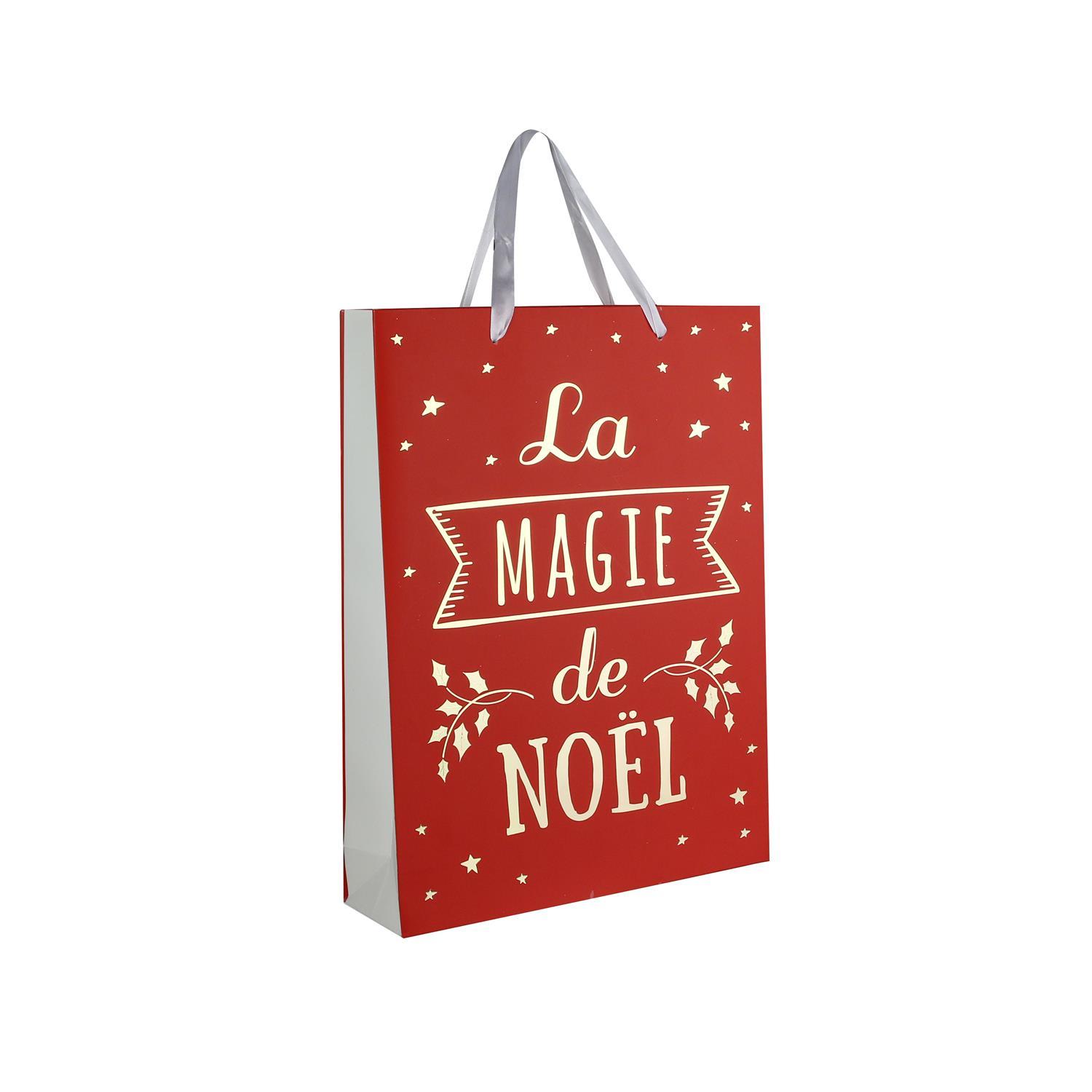 SAC CADEAU NOEL 28X8X37CM