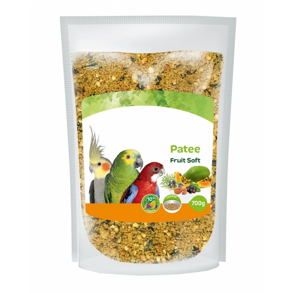 Pâtée soft aux fruits 700 g aliment complémentaire pour oiseaux