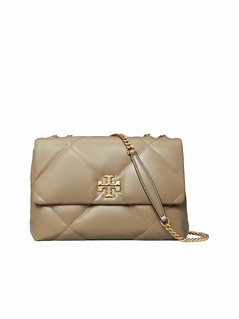 TORY BURCH Ledertasche - Umhängetasche KIRA DIAMOND  beige