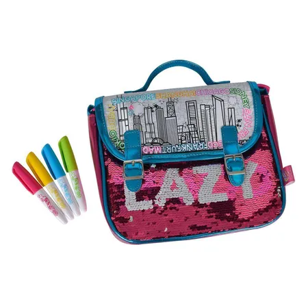 Simba Color Me Mine Swap Briefcase Tasche mit Wendepailletten zum Bemalen