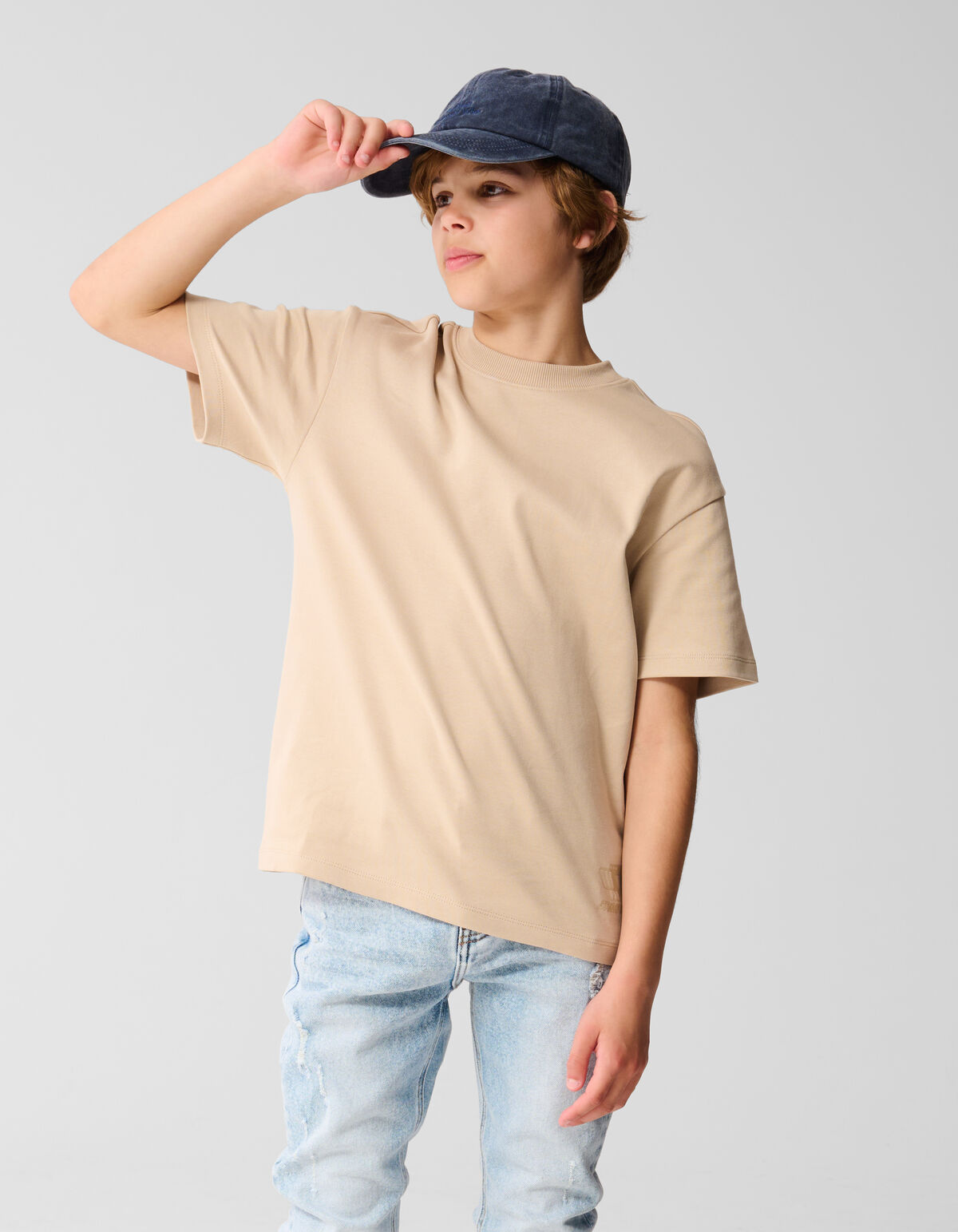 Basic T-shirt Zand