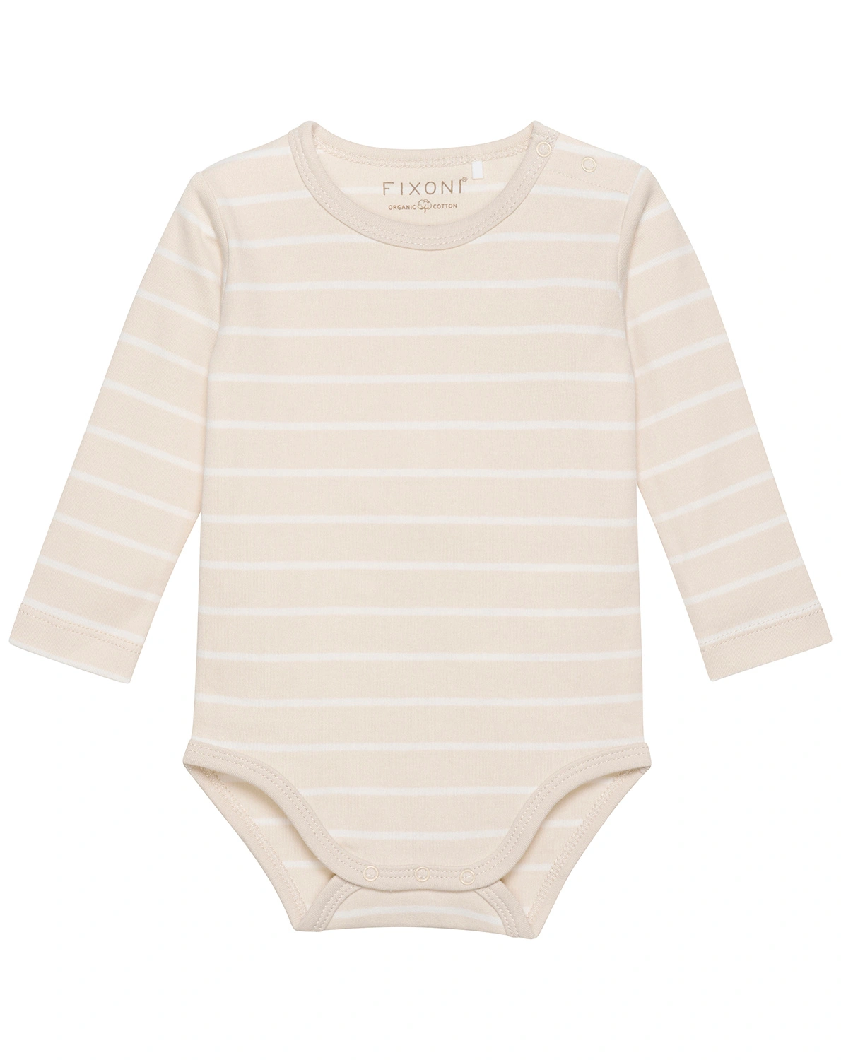 Langarm-Body YD STRIPE in oatmeal