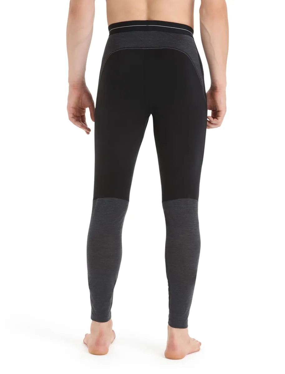 Icebreaker Men's 125 ZoneKnit™ Leggings Black/Jet Heather/CB