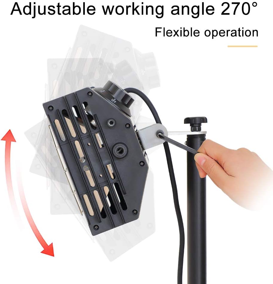 DATOUBOSS 2000W Lacktrockner Infrarot Trockner Strahler Auto Hand Infrarottrockner Kurzwellen Infrarotlampe Timing 0-60 Min, Infrarotstrahler Backfläche 650 * 500mm, 0-230℃ 230V 50/60HZ