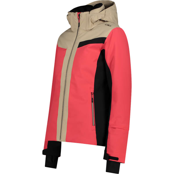 Veste de ski CMP WOMAN SKI JACKET ZIP HOOD CORALLO