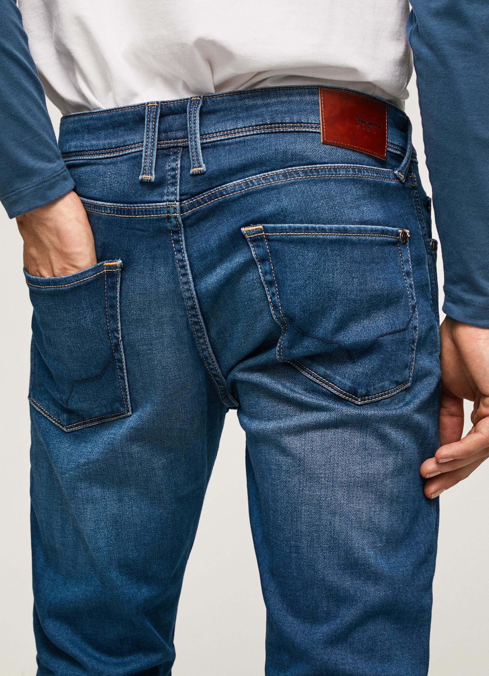 Calça jeans skinny de cintura baixa Jean Finsbury Fit - jeans