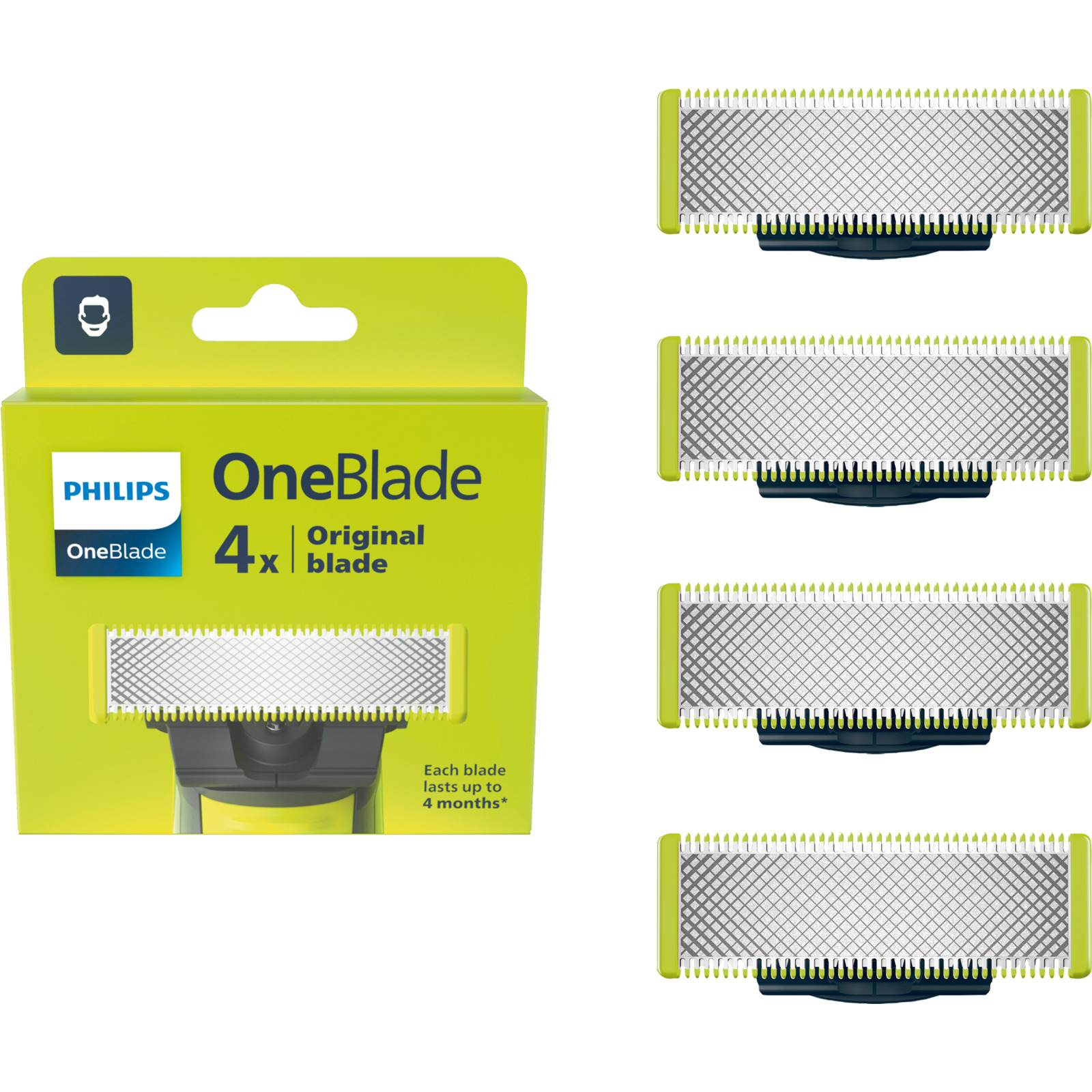 Philips OneBlade 4 x Ersatzklinge