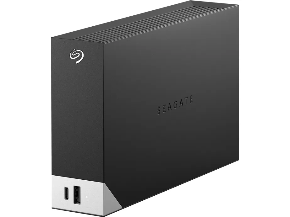 Seagate One Touch with hub STLC10000400 - Harddisk - 10 TB - ekstern (stationær) - USB 3.0 - sort - med Seagate Rescue Data Recovery