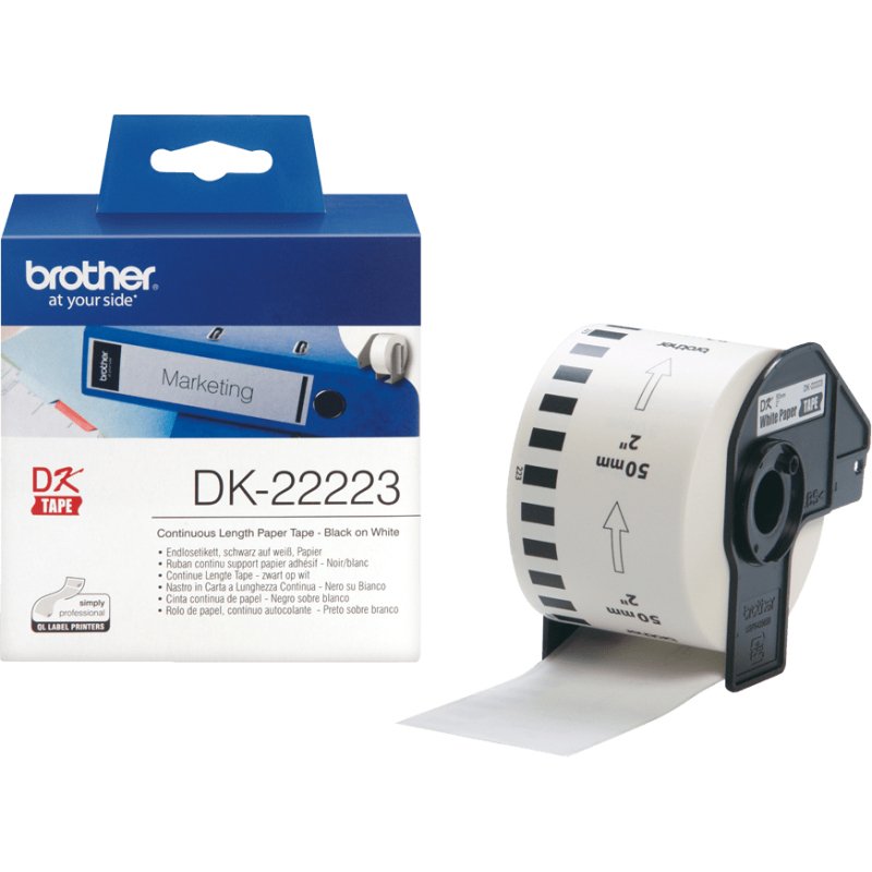 Brother DK-22223 étiquette à imprimer Blanc