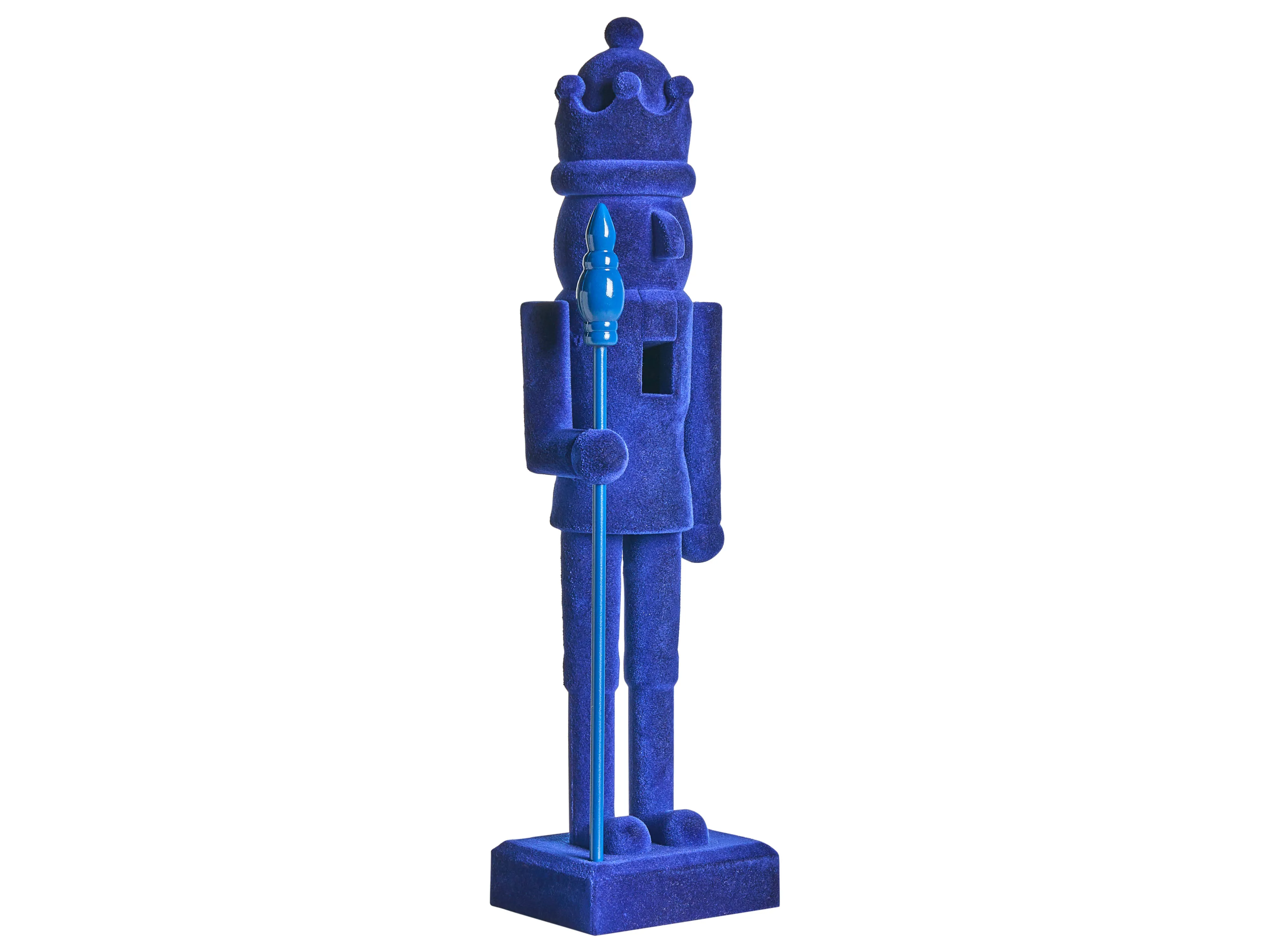 Set van 2 figuren FLATEY Notenkraker 40 cm Blauw
