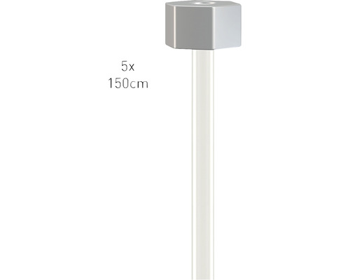 Ophangkoord Perlon 2 mm 150 cm 5 stuks