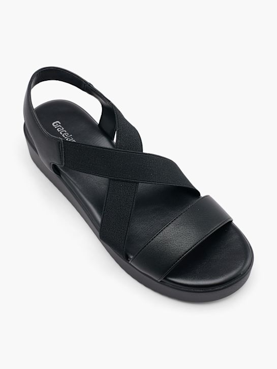Graceland Sandalette Schwarz