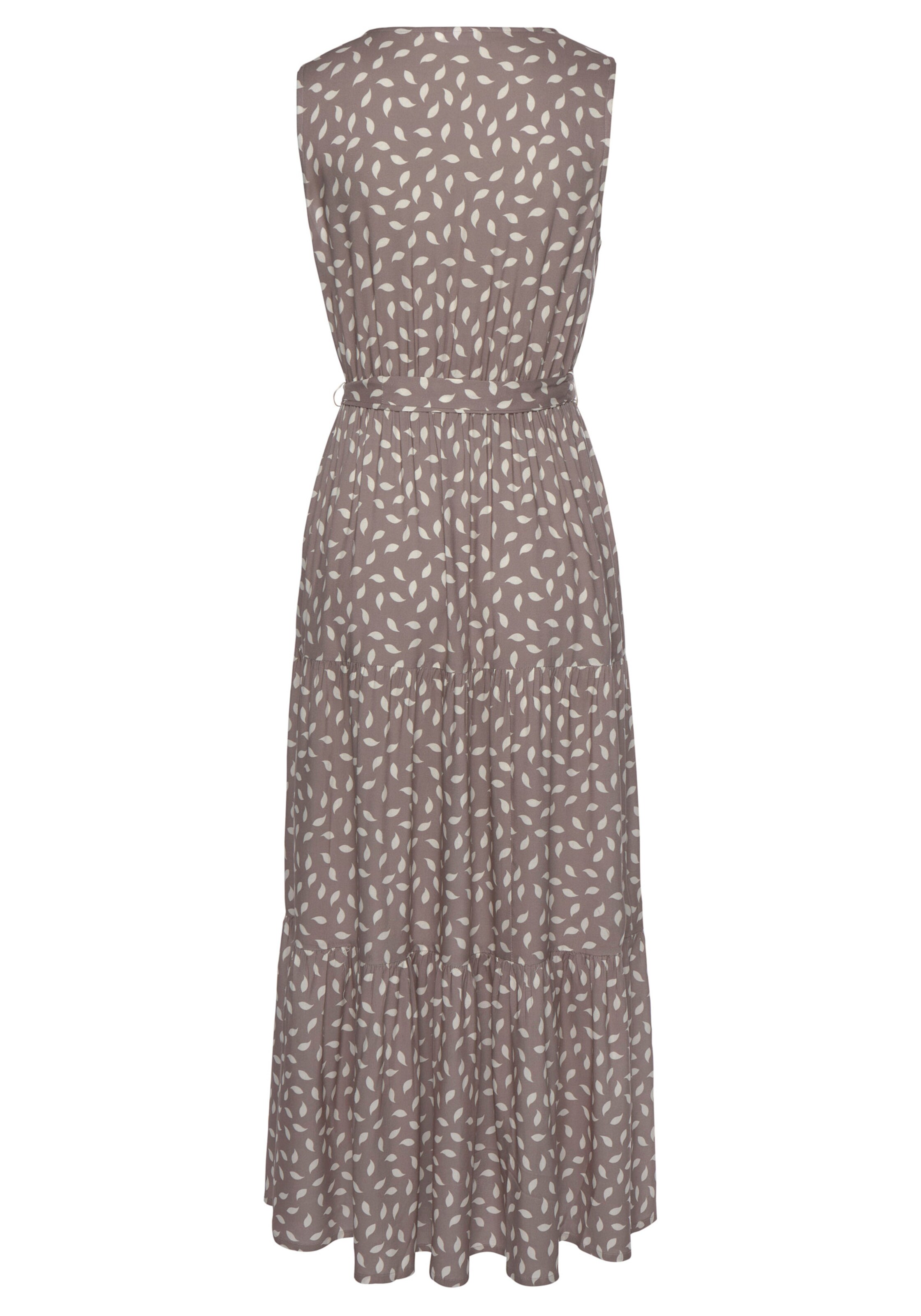 Vivance Maxikleid in taupe-creme bedruckt
