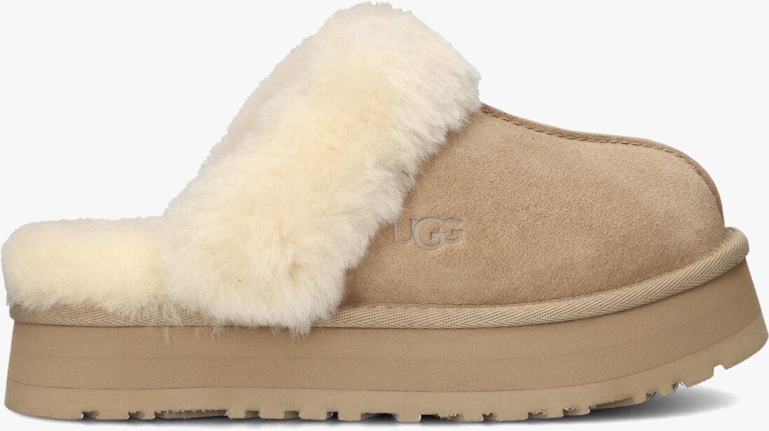 beige ugg pantoffels w disquette