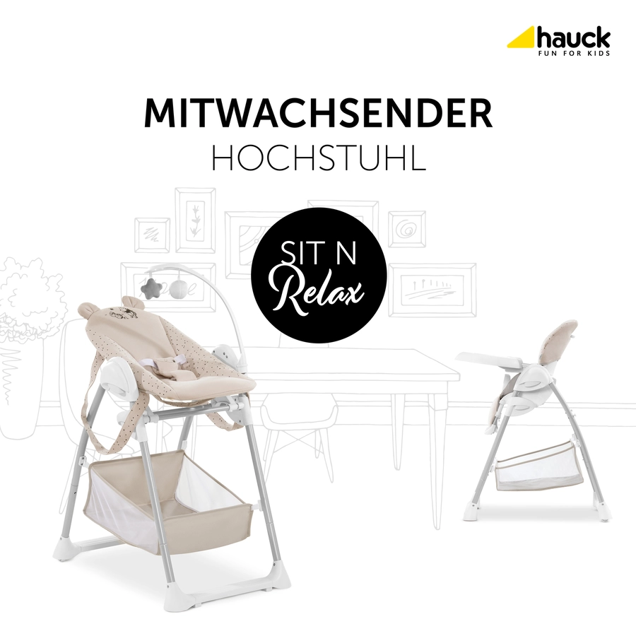 Hauck Hochstuhl Sit N Relax Winnie the Pooh Beige