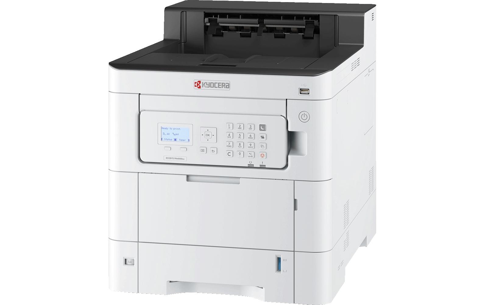 Drucker ECOSYS PA4000cx<br>Schneller, netzwerkfähiger Farblaserdrucker