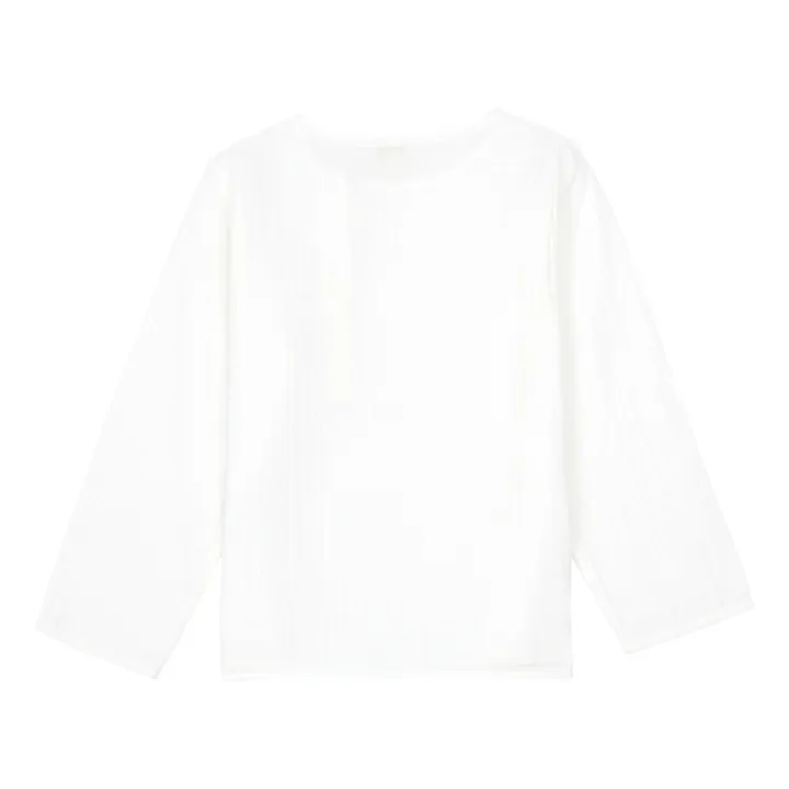 Marlot Paris Kurta Gaze de Coton Jacques | Blanc