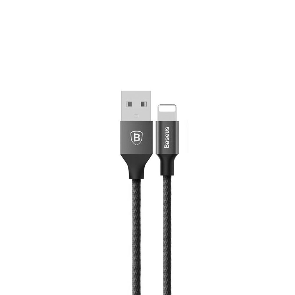(1.2m) Yiven Lightning USB Ladekabel Datenkabel - Schwarz