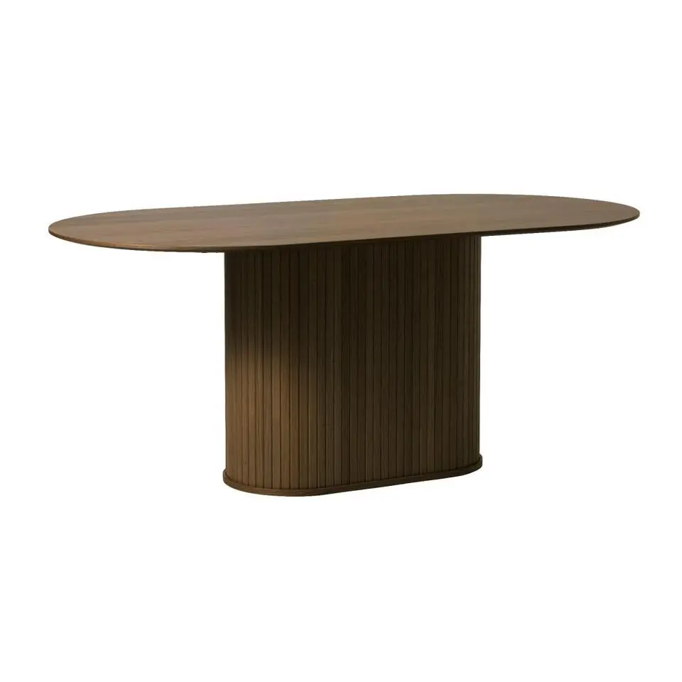 Nordic Home - Kelly ovale eettafel 95x180 cm - donkerbruin