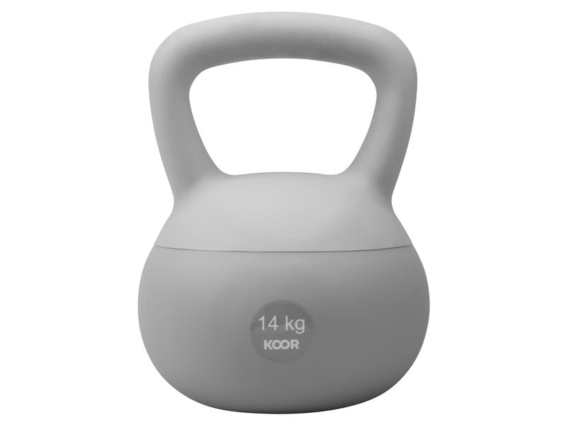 KOOR Kettlebell Paalla Soft, 14 kg Kugelhantel für das Training zu Hause