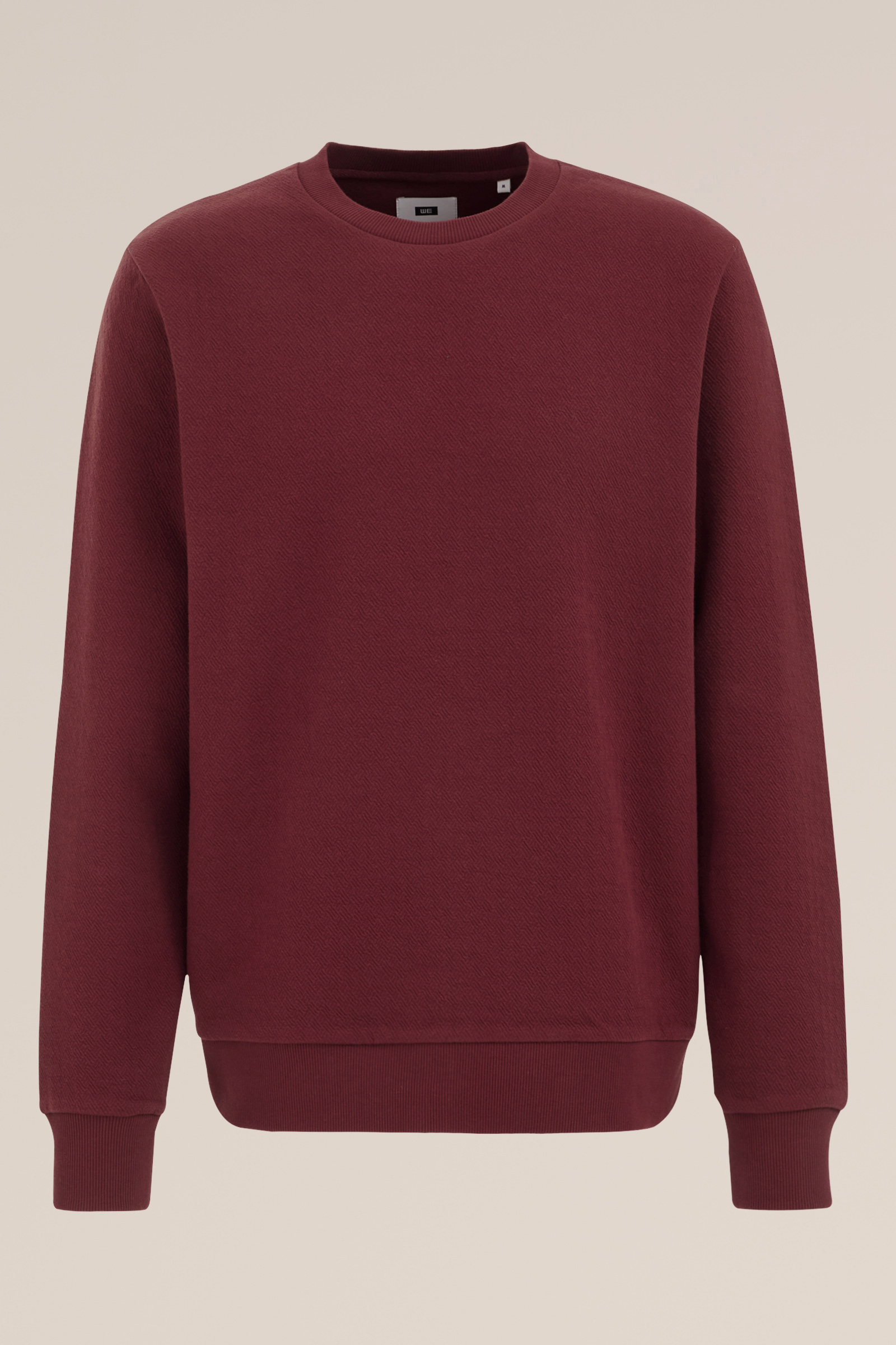 sweater met structuur WE Fashion Rood