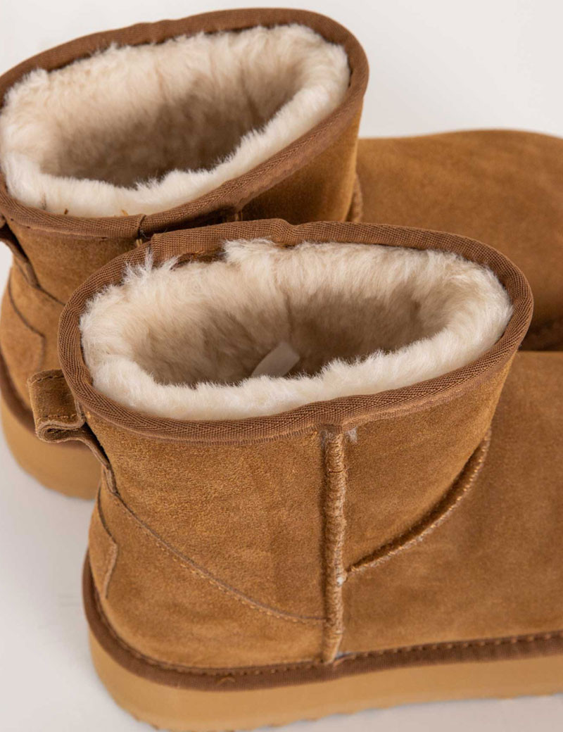 KELARA BOTTINES HAUTES EFFET DAIM CAMEL