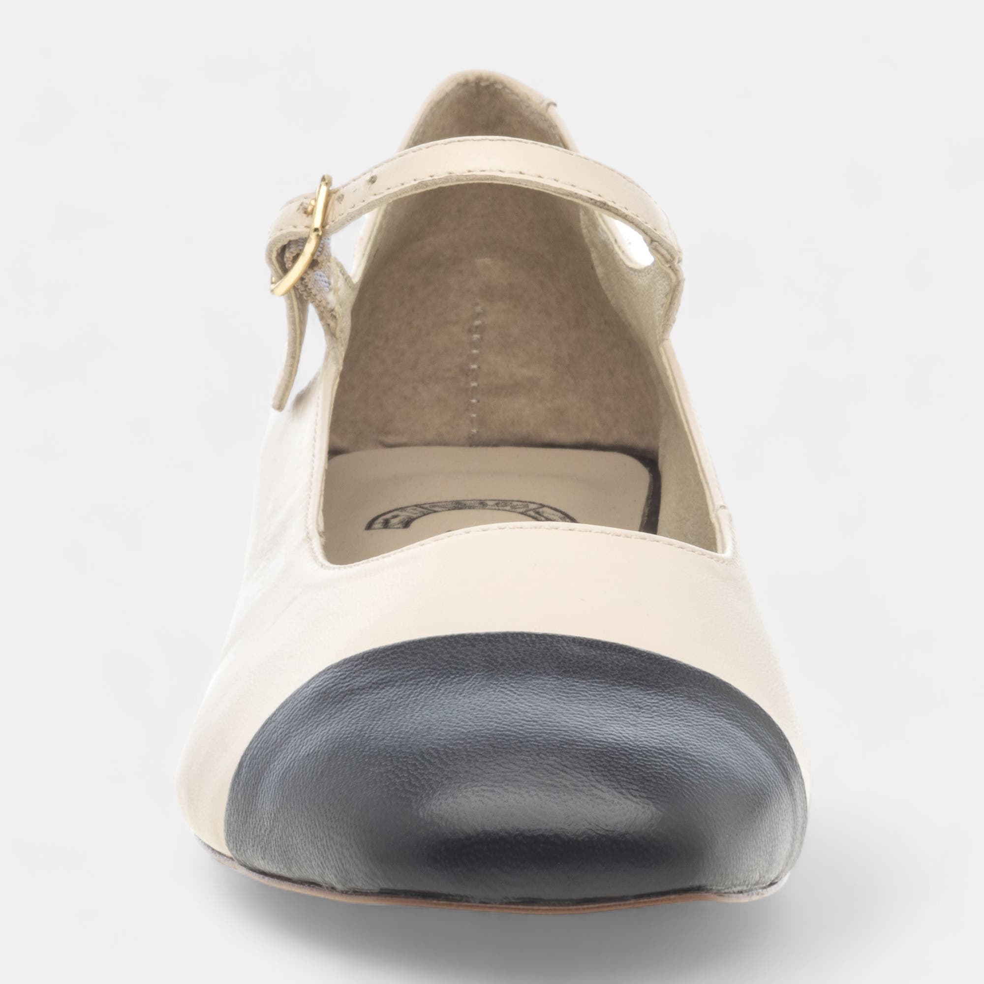 Babies Femme en cuir beige