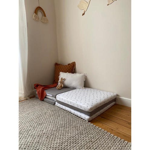 Tapis de motricité XL imprimé lapin - CANDIDE