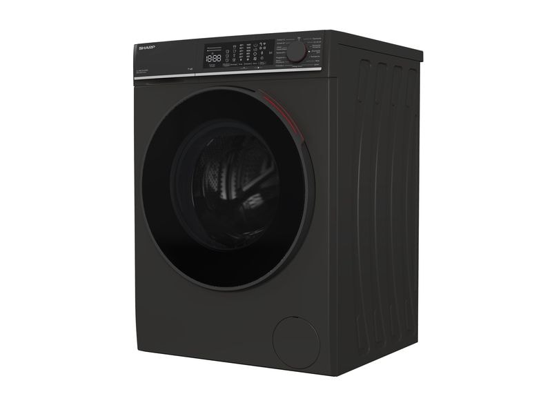 Sharp Waschmaschine ES-WNFL814CMDA-DE Links Frontloader mit 8 kg Ladekapazität