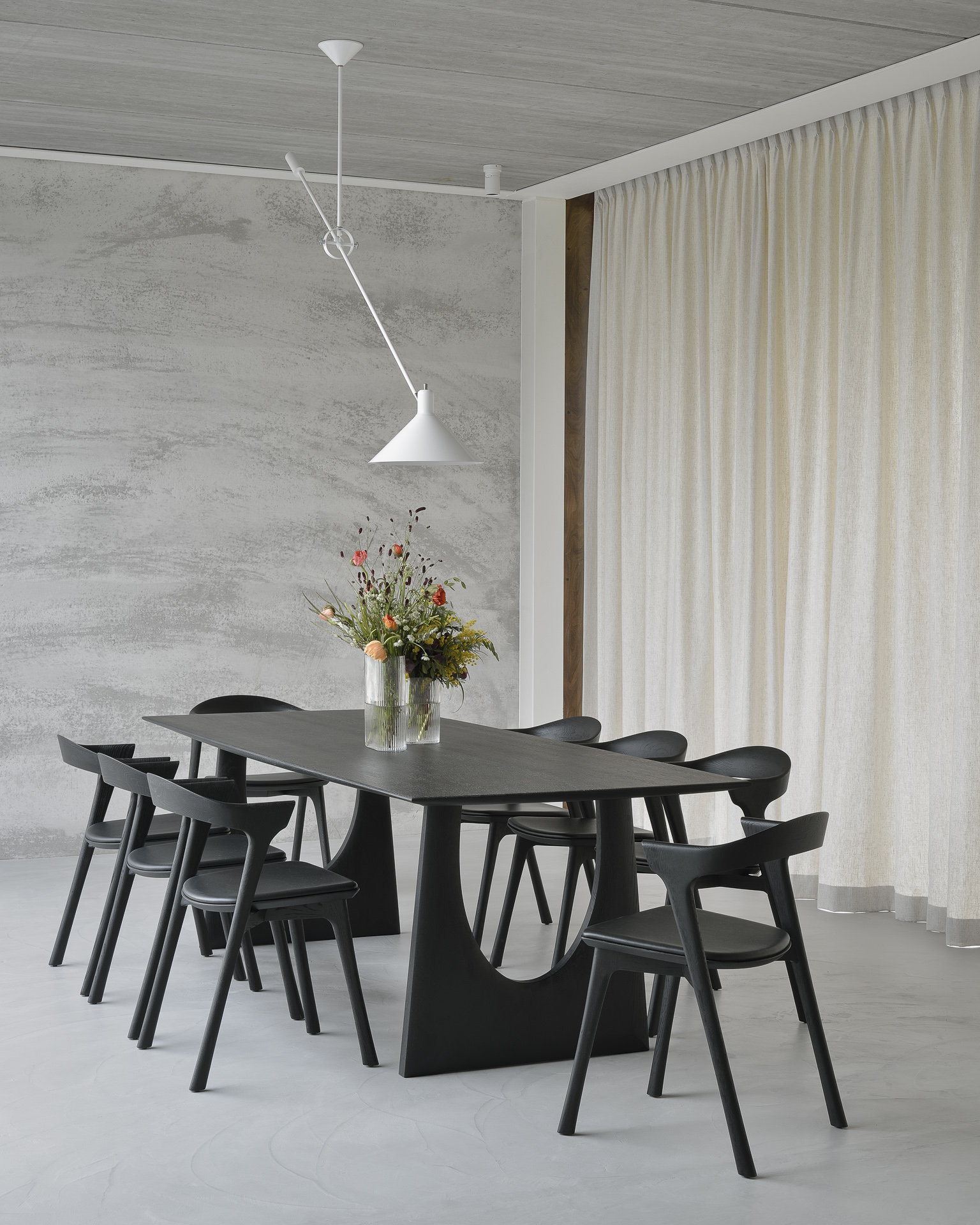 Tafel Geometric - eiken - 250x100