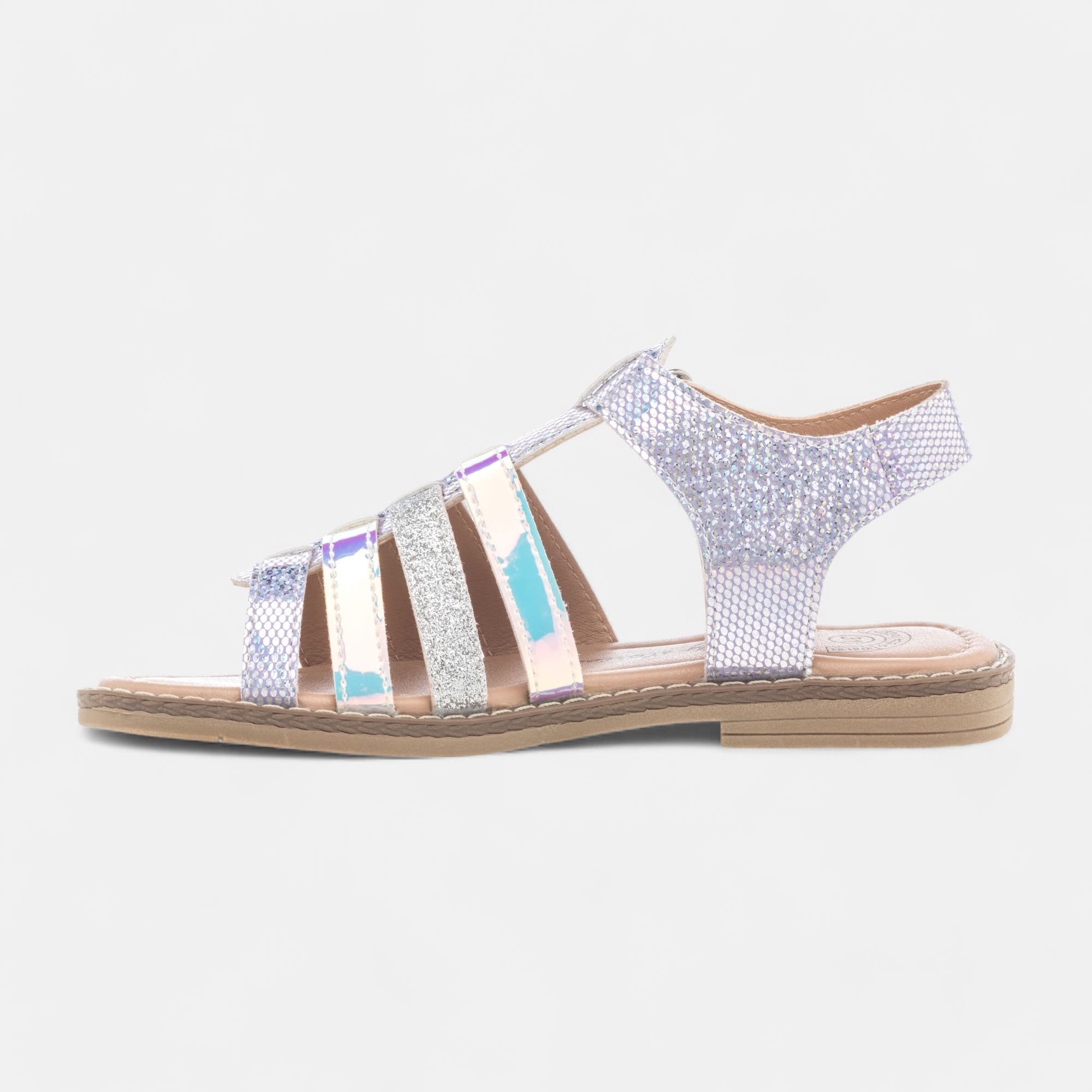 Nu-pieds Fille argent