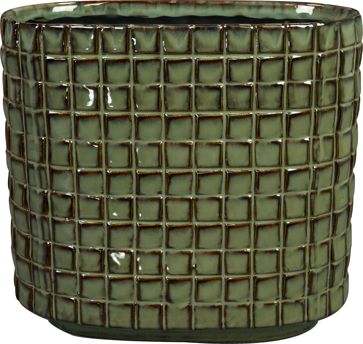 TS bloempot Stian groen D 26 H 24 cm