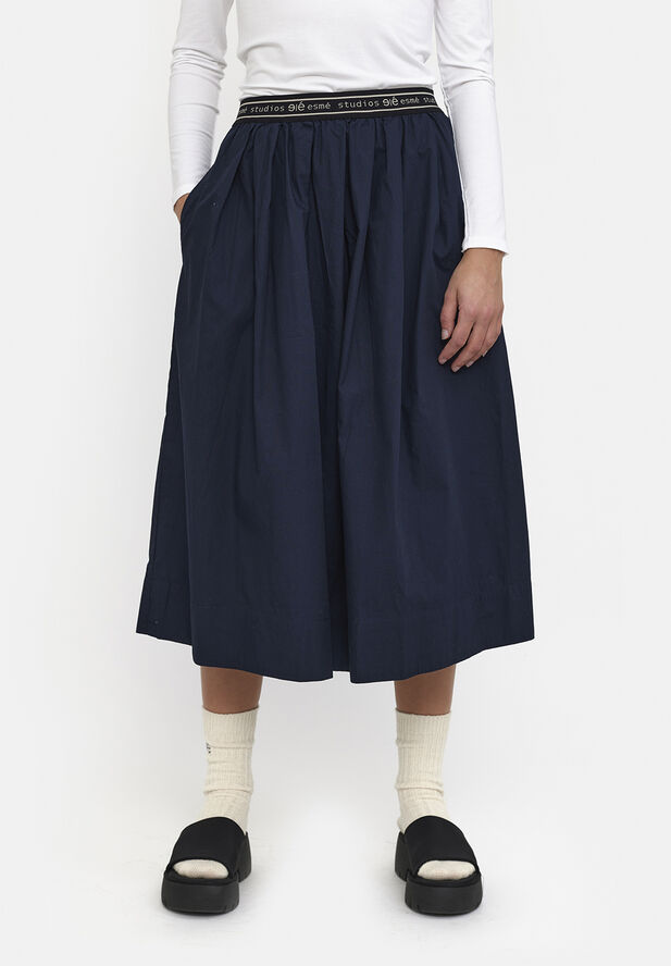 esmé studios ESCalla Midi Skirt Dark sapphire