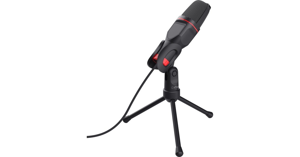 TrustGXT 212 Mico USB Microfoon  (Zwart/rood)