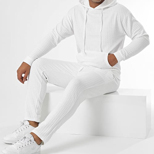 Ensemble Sweat Capuche Et Pantalon Jogging 1070521 Blanc