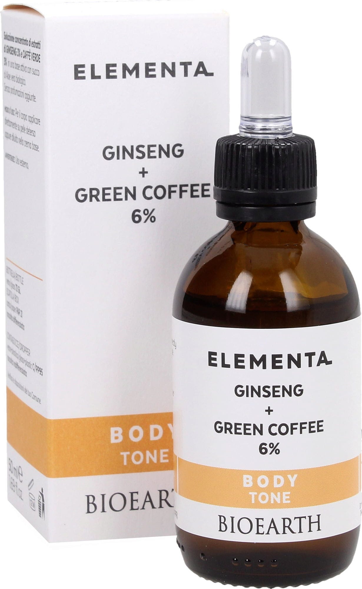 BIOEARTH  ELEMENTA BODY TONE Ginseng + Grüner Kaffee 6%, 50 ml