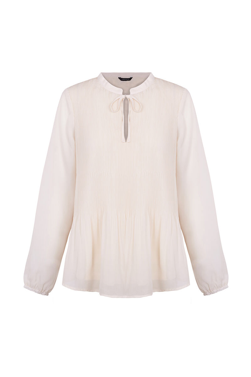 Blusa plissada - Branca