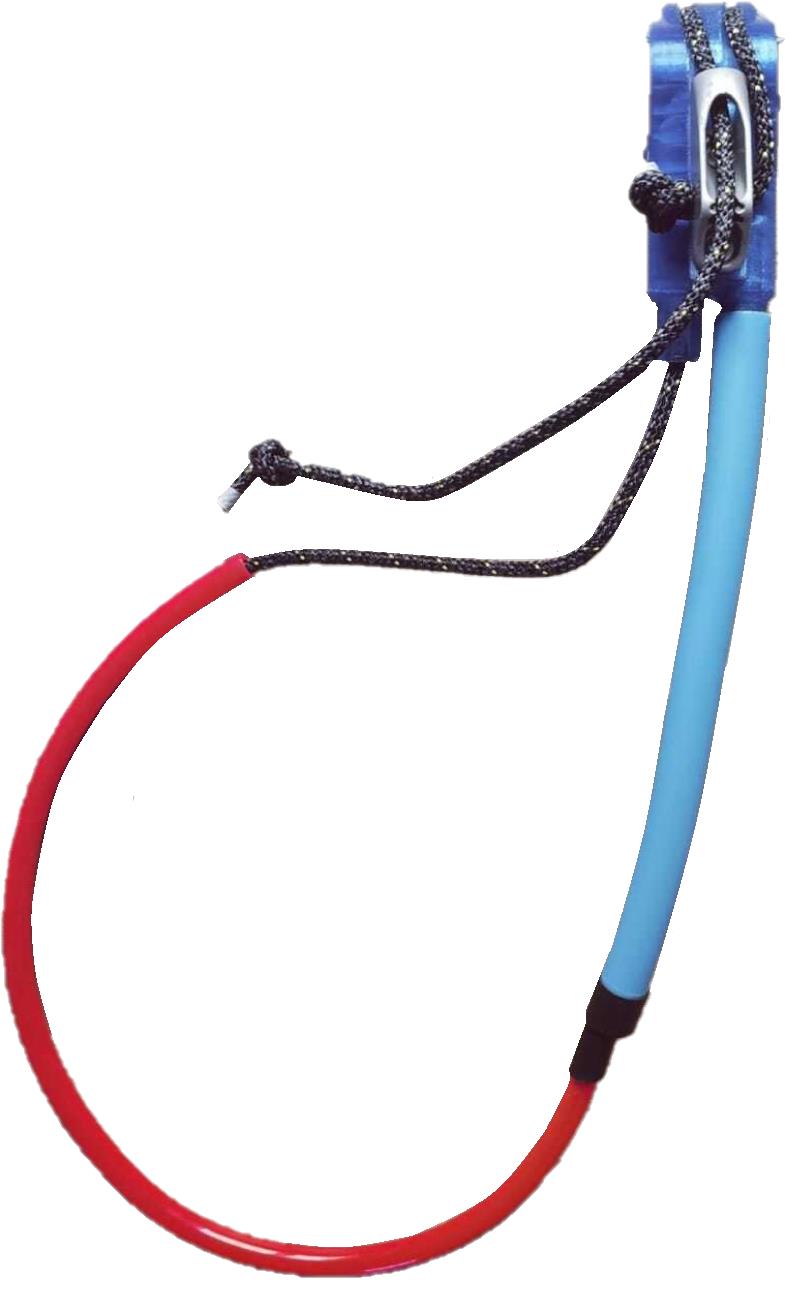 LISA Windsurfing Bout de harnais réglable - Hardnesslines MONO Light - Taquets Plastique
